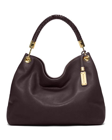 michael kors skorpios large shoulder bag dark slate leather|Michael Kors Large Shoulder Bag .